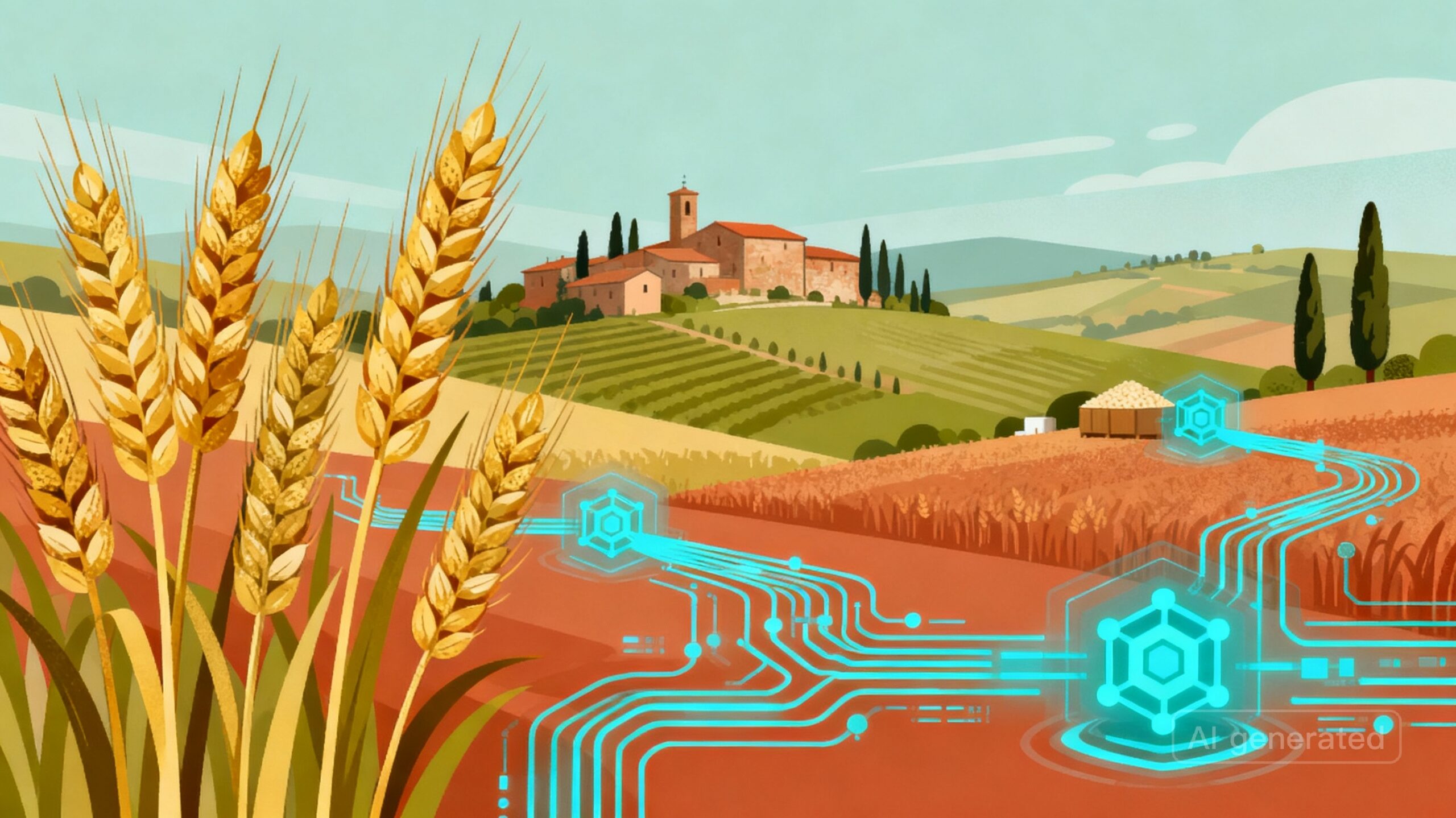 Come la blockchain garantisce la filiera corta del grano in Toscana